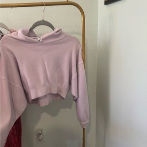 ZARA cropped hoodie | Gently used| Size Large | Pink